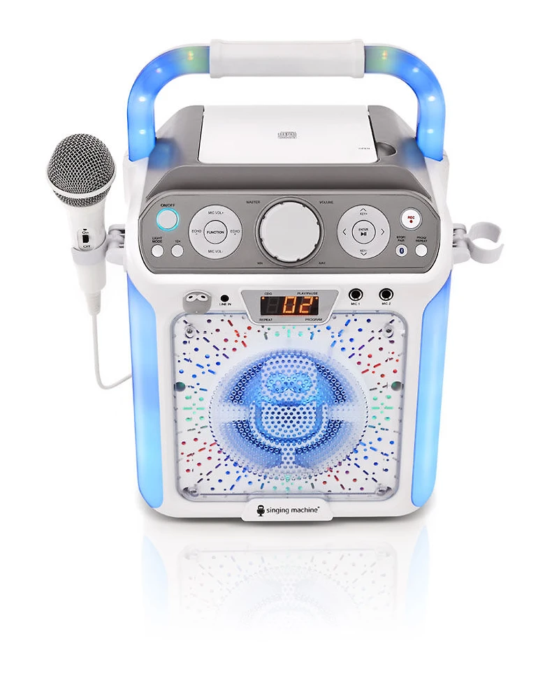 Singing Machine - Système de karaoké Groove Cube - Blanc