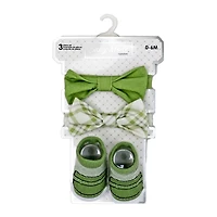 Baby Mode Siganture 3 Piece Bowtie & Sock Set: Sage Plaid