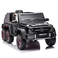 Kidsvip 12V Mercedes 6X6 W/ Rc- Black - Édition anglaise