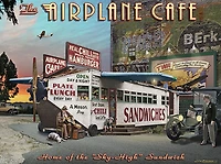 Artiste : Larry Grossman - Casse-tête de 1 000 pièces - L'Airplane Café