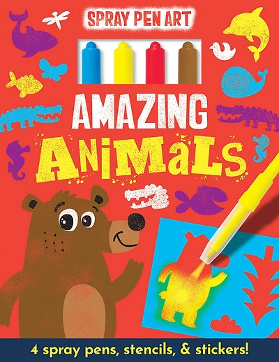 Amazing Animals Spray Pen Art - English Edition