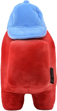 Peluche 12 po avec chapeau Among Us YuMe - rouge, avec casquette de baseball