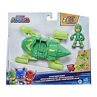Les Pyjamasques Gluglu, véhicule de luxe, Reptilo-Mobile à 2 modes avec figurine Gluglu