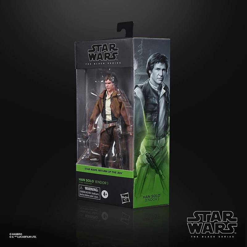Star Wars The Black Series, figurine articulée Han Solo (Endor)