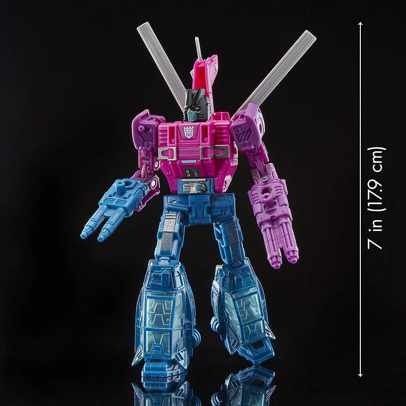 Transformers Generations War for Cybertron, figurine Spinister WFC-S48 de classe Deluxe, gamme Siege