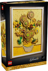 LEGO Art Vincent Van Gogh - Les Tournesols, Ensemble de Construction d'oeuvre d'Art Murale et Idée de Décoration 31215