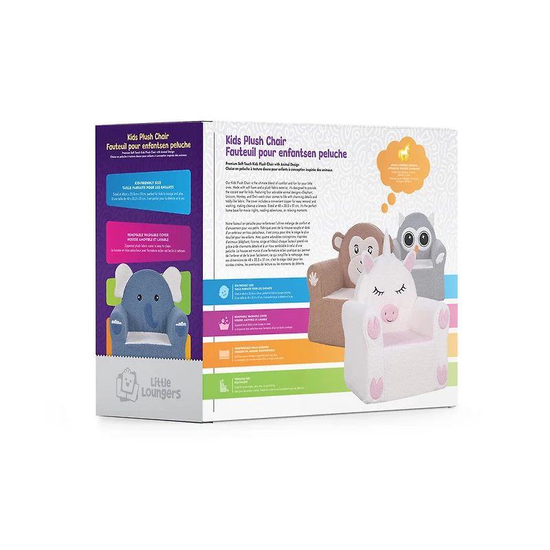Little Loungers Kids Plush Chair - Elephant