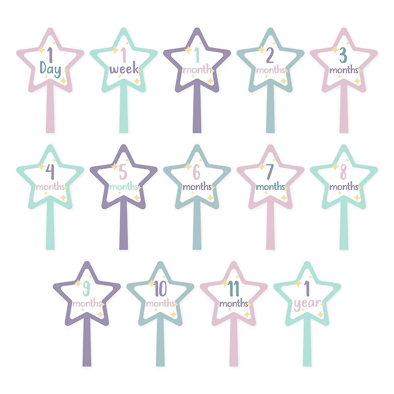 Lulujo - 1ère année de bébé - jalon mensuel photographie fond Prop, couverture et jeu de cartes