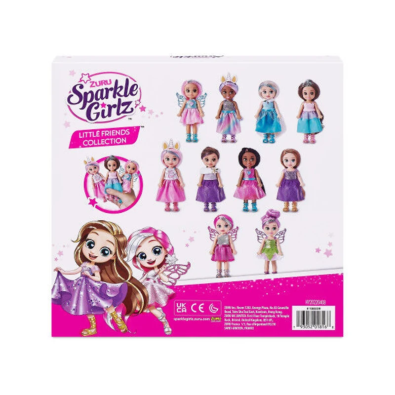 Zuru Sparkle Girlz Little Friends Set of 10 Dolls (Styles May Vary) - R Exclusive