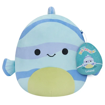 Squishmallows 7.5" - Poisson rayé bleu Leland