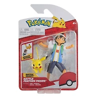 Pokémon - Figurine de combat : Sacha et Pikachu
