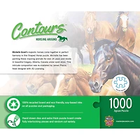 "Contours" - "Horsing Around" - Puzzle En Forme De 1000 Pièces