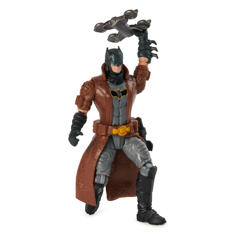 DC Comics, Batman Action Figure with 2 Mystery Accessories, 4-inch