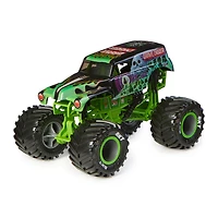Monster Jam, Monster truck Grave Digger officiel (vert/noir), véhicule en métal moulé à collectionner, échelle 1:24