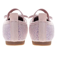Toddler Pink Glitter Flat Size