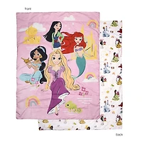 Ensemble de literie 2 Articles Princesses pour Enfant, comprenant une Couette et une Taie d'Oreiller