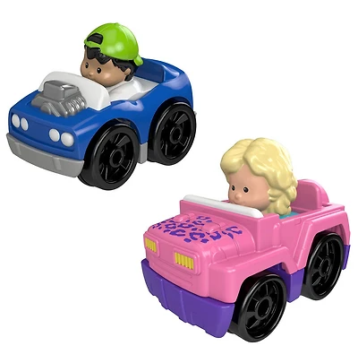 Fisher-Price - Little People - Wheelies - Coffret de 2 - 4X4 et Bolide