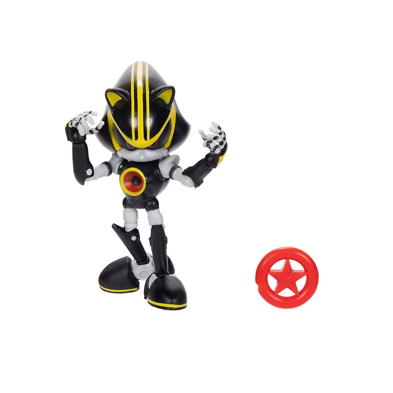 Figurine de 4 pouces Sonic - Sonic métal 3.0 avec Étoile rouge