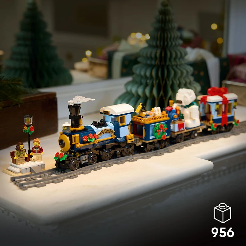 LEGO Icons Holiday Express Train Building Set for Adults, Ages 18+ - Christmas Train W/Track - 10361