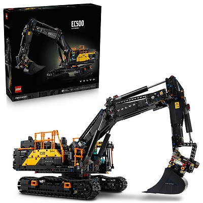 LEGO Technic L'Excavatrice Volvo EC500 Hybrid, Véhicule de Chantier Motorisé, Cadeau pour Adultes 42215