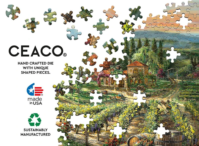 Thomas Kinkade - Peaceful Valley Vineyard - 1000 Piece Puzzle