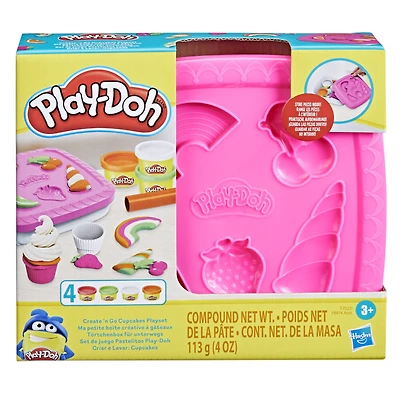Play-Doh Create 'n Go Cupcakes Playset, Arts and Crafts Toys for Kids