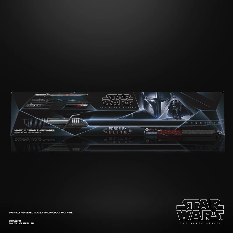 Star Wars The Black Series Mandalorien Darksaber, sabre laser Force FX Elite