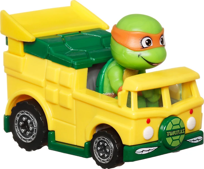 Hot Wheels RacerVerse Die-Cast Vehicle with Michaelangelo Driver