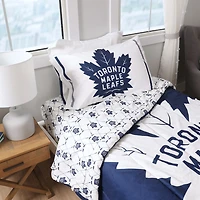 Ensemble de literie simple 4 pièces LNH- Maple Leafs de Toronto