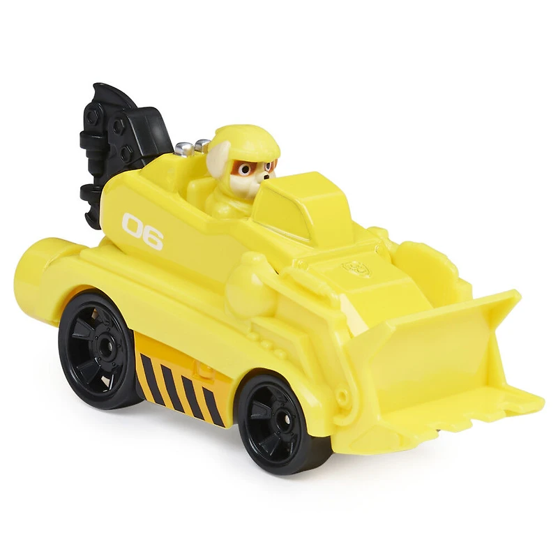 PAW Patrol, Véhicule Rubble en métal moulé True Metal à collectionner, Série Sea Patrol à l'échelle 1:55