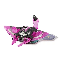 Bakugan Evolutions, Stingzer (Black), Platinum Series True Metal Bakugan, 2 BakuCores and Character Card