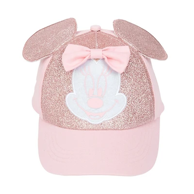 Minnie Mouse Glitter 3D Hat Pink Size 4-6X
