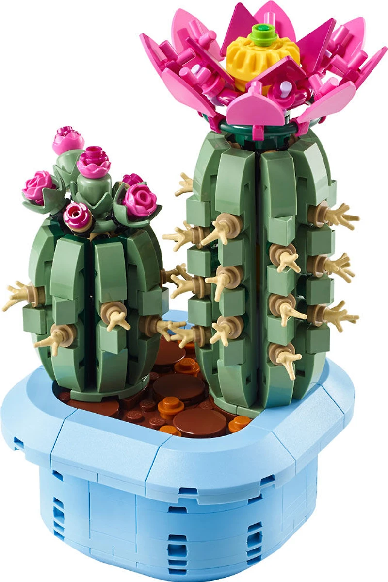 LEGO Botanicals Le Cactus en Fleurs, Décoration Végétale, Jeu de Construction pour les Enfants de 9 Ans et Plus 11509