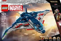 LEGO Marvel Le Quinjet d'Avengers : L'ère d'Ultron, Ensemble de Construction pour Enfants et Cadeau de Superhéros 76325