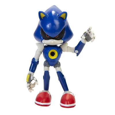 Figurines de base Sonic 2,5 pouces avec accessoire - Vague 3 - Sonic métal moderne