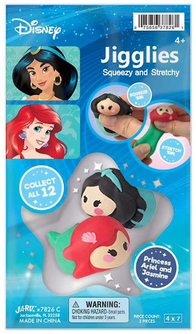 Disney Jiggly 2pk - Ariel / Jasmine