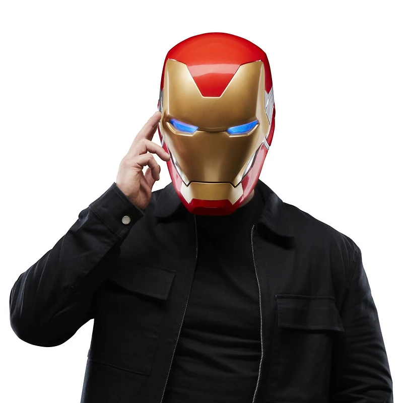Marvel Legends Series, casque électronique premium Iron Man avec effets lumineux, Avengers: Endgame, jouet de cosplay pour adultes