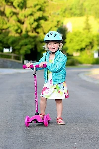 Trottinette Rugged Racer Mini Deluxe à 3 roues - Rose - Édition anglaise