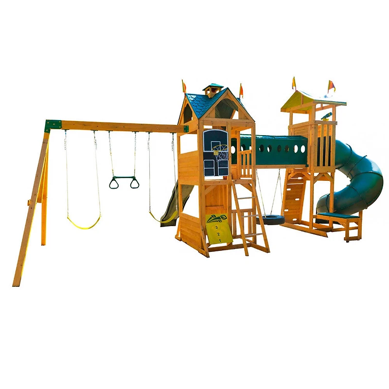 Mockingbird View Wooden Swing Set/Playset