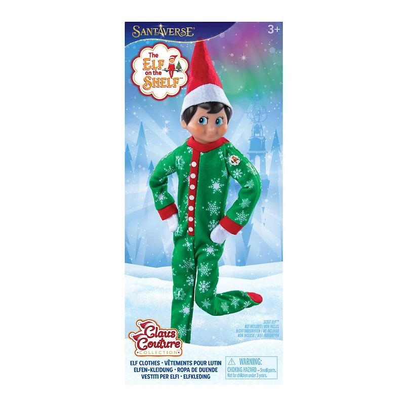 Elf on the shelf - Claus Couture - Snowflake Snuggle PJs