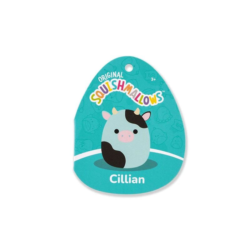 Peluche Squishmallows 5" - Cillian la vache bleue