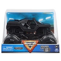 Monster Jam, Monster truck Soldier Fortune Black Ops officiel, véhicule en métal moulé à collectionner