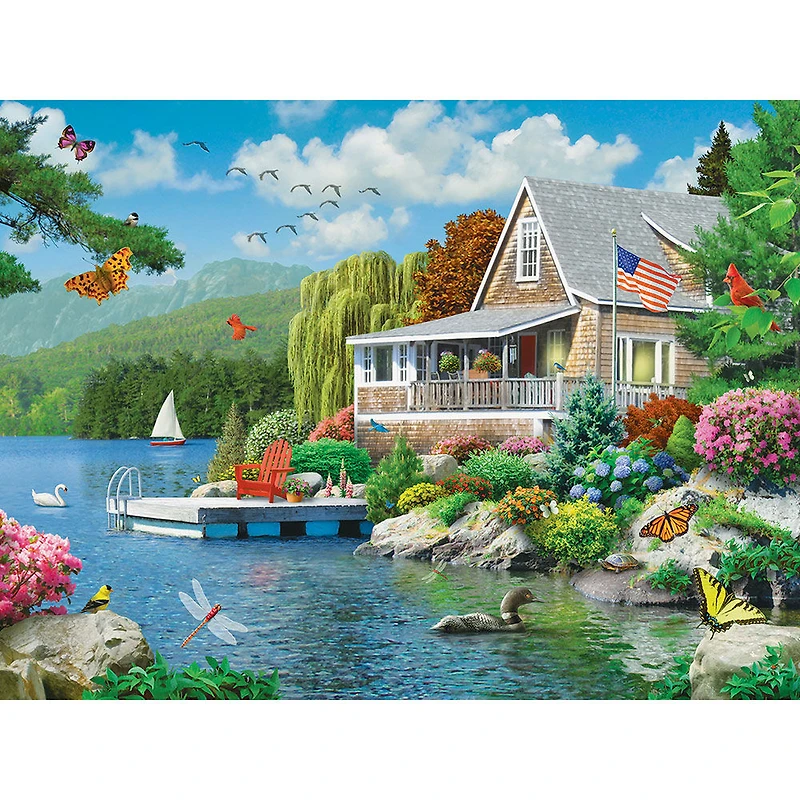 Memory Lane Lakeside Memories - Grand Puzzle De 300 Pièces Par Alan Giana