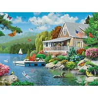 Memory Lane Lakeside Memories - Grand Puzzle De 300 Pièces Par Alan Giana