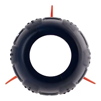 Ballon Aerobie Super Sonic Fin Catch, ballon de football américain aérodynamique et souple Russell Wilson, bleu/orange