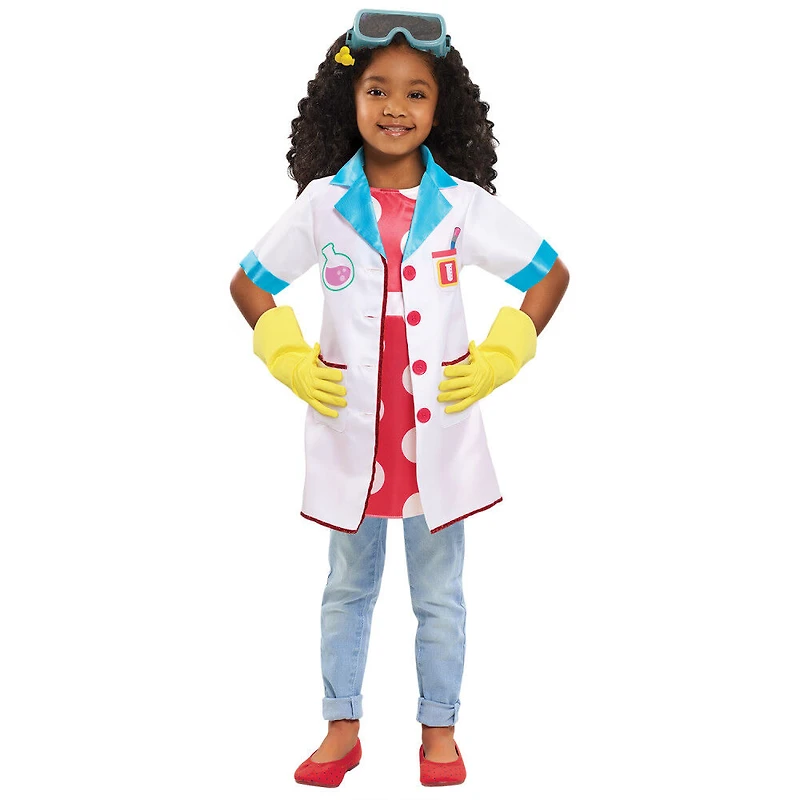 Ada Twist, Scientist Dress-Up Set, Size 4-6X, Includes Experiment Card and 5 Costume Accessories