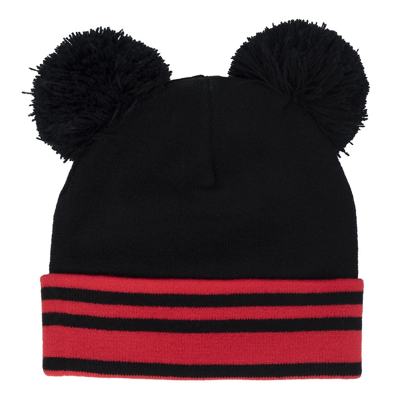 Disney Mickey Mouse 3D Cold Weather Hat Black, Red