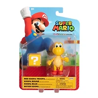 Figurine Nintendo de 4 pouces - Koopa rouge avec Bloc point d'interrogation 