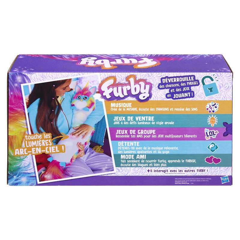 Furby DJ Furby Interactive Toy, Rainbow - French Version
