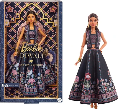 Barbie Signature Diwali Barbie Doll by Anita Dongre Wearing Festival of Lights Look, Holiday Collectible
